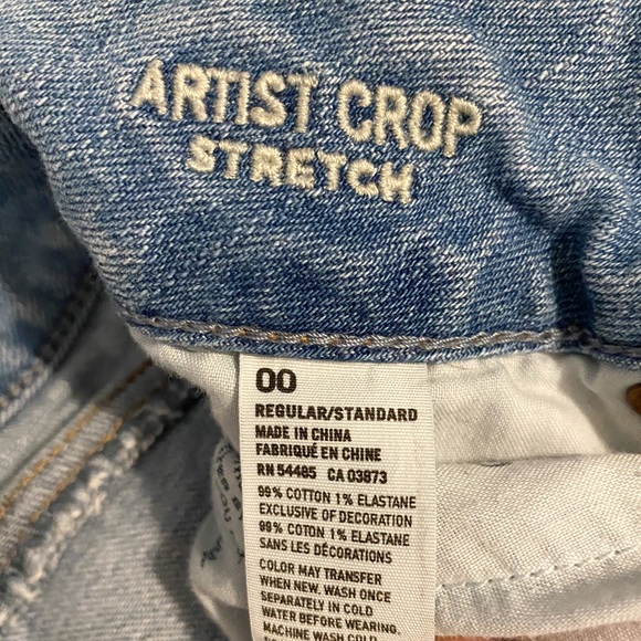 American Eagle cropped jeans size 00 - Picture 3 of 4